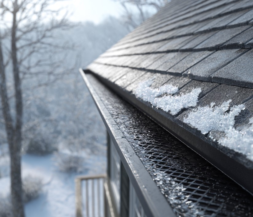 gutter-guards in winter